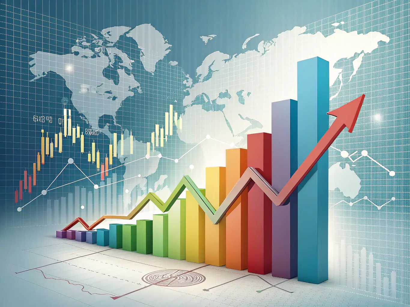 A graph showing improved financial performance metrics, such as increased revenue and profitability, illustrating financial performance.
